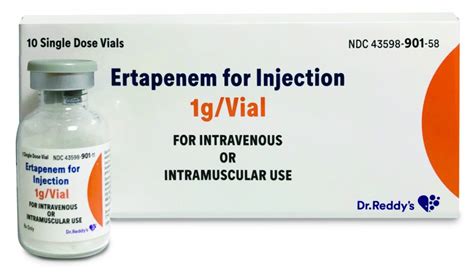 what is the cost for 1g ertapenem