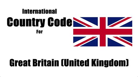 what is the country code for united kingdom