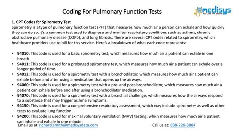 what is the cpt code for a complete pulmonary function test