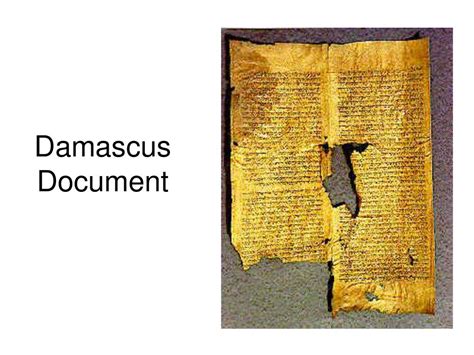 What Is The Damascus Document