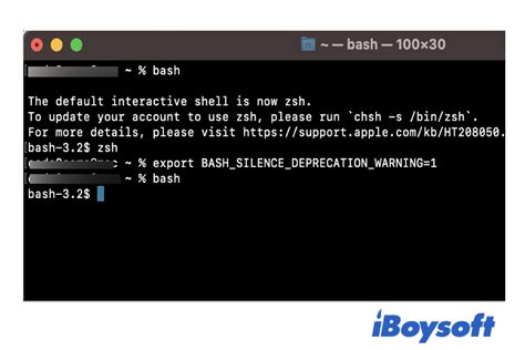 what is the default interactive shell on mac