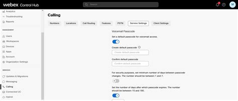 what is the default passcode for voicemail