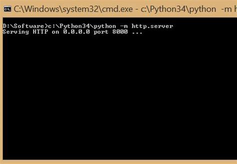 what is the default port for a python http server