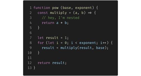 what is the definition of a nested function