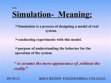what is the definition of a simulation
