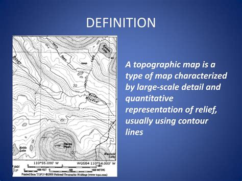 what is the definition of a topographical map