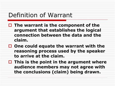 what is the definition of a warrant