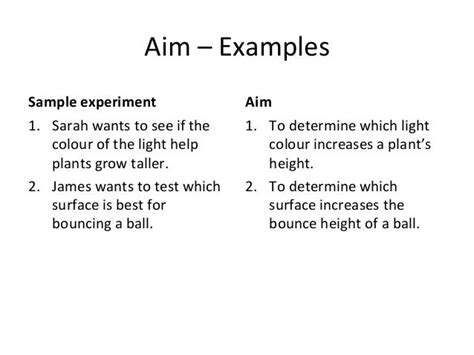 what is the definition of aim in science