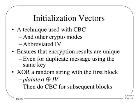 what is the definition of an initialization vector