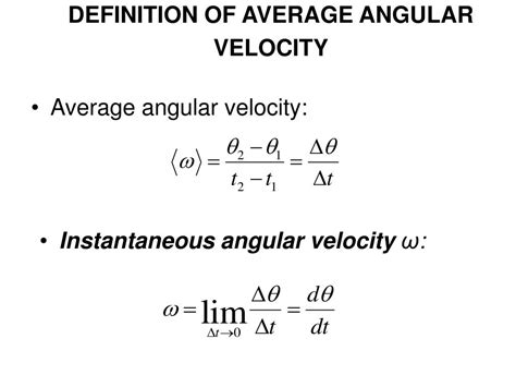 what is the definition of average angular velocity