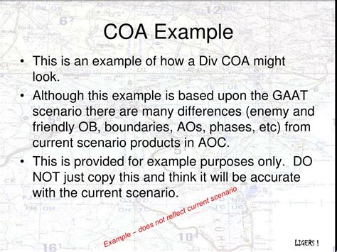 what is the definition of coa