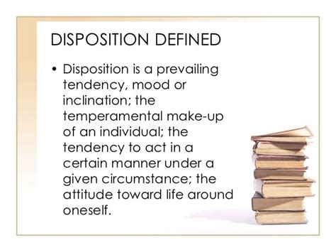 what is the definition of disposition