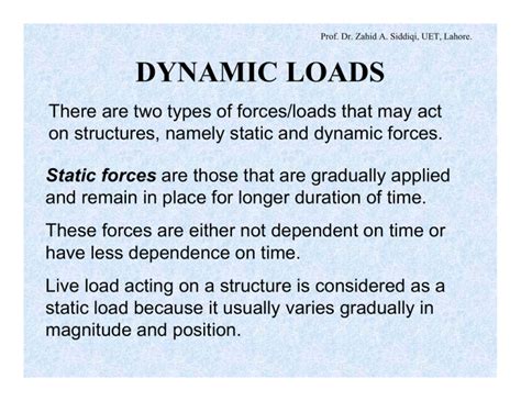 what is the definition of dynamic load