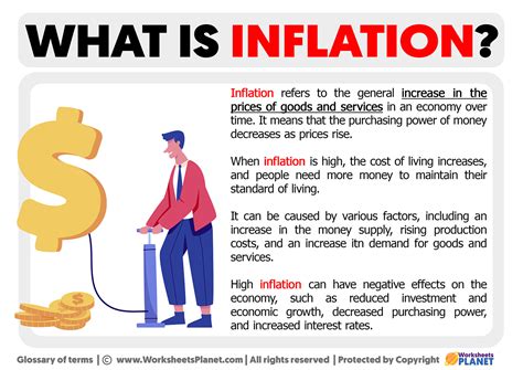 what is the definition of inflation quizlet