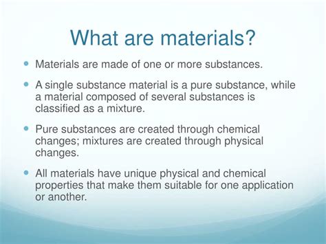 what is the definition of material in science