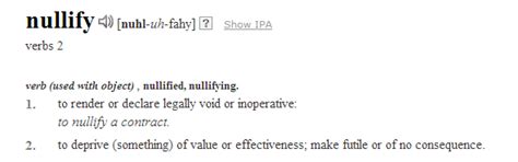 what is the definition of nullify