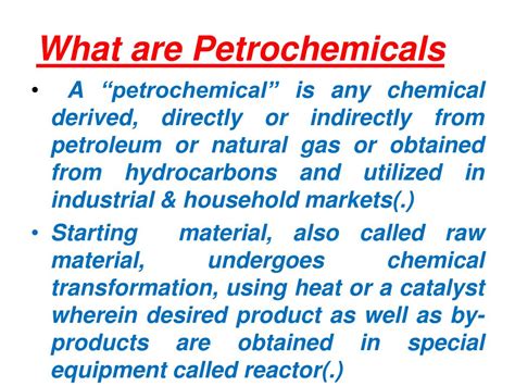 what is the definition of petrochemical