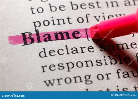 what is the definition of the word blame