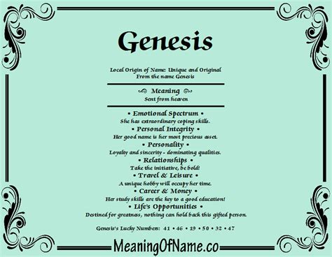 what is the definition of the word genesis