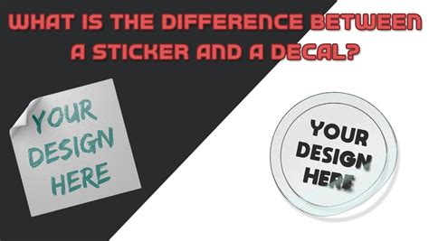 What Is The Difference Between A Decal And A Transfer