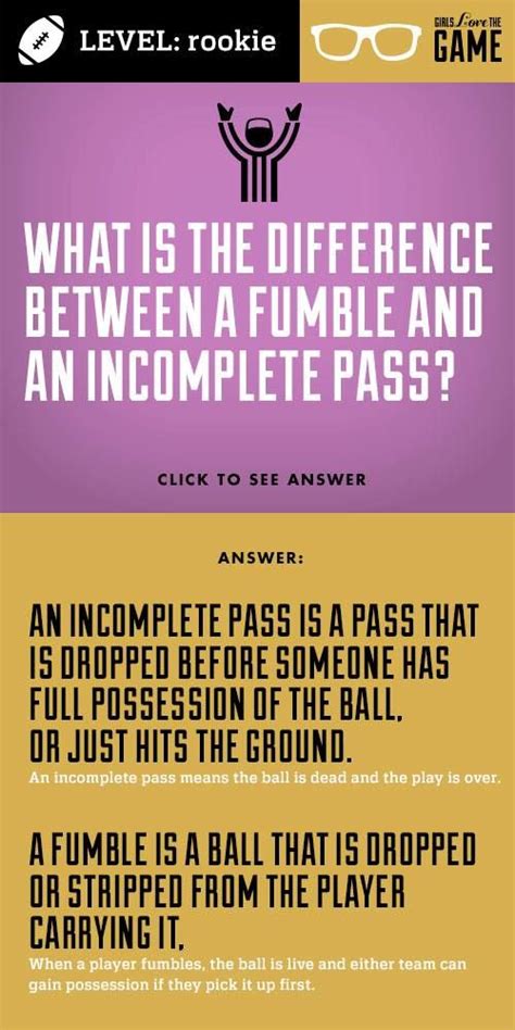 What Is The Difference Between A Fumble And An Incomplete Pass
