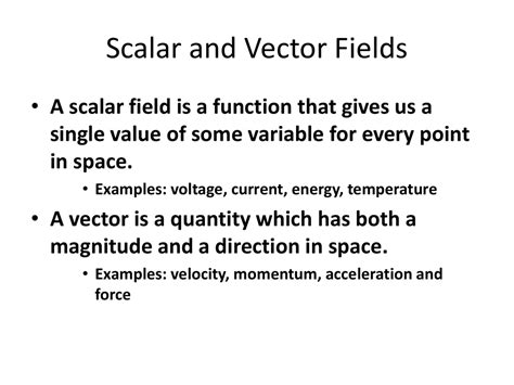What Is The Difference Between A Scalar Field And A Vector Field