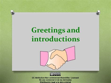 what is the difference between greeting and introduction