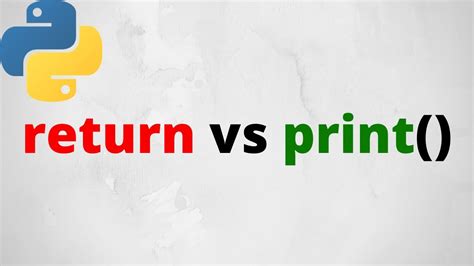 what is the difference between print and return in python function