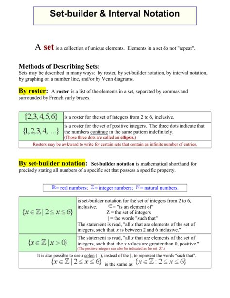 What Is The Difference Between Set Builder Notation And Interval Notation