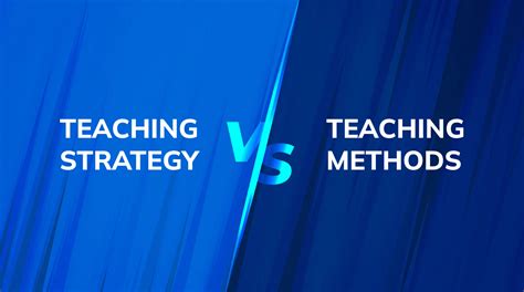 what is the difference between teaching methods and strategies