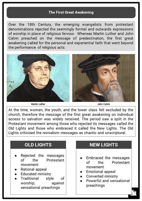 what is the difference between the 1st and 2nd great awakening