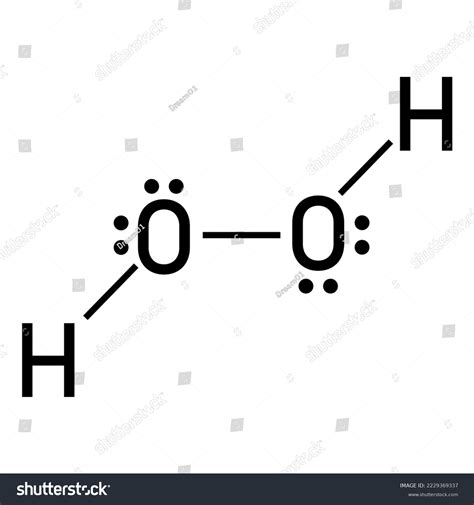 what is the electron dot structure for h2o2