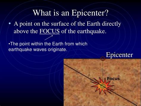 what is the epicenter of an earthquake