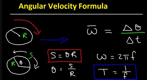 what is the equation for angular velocity