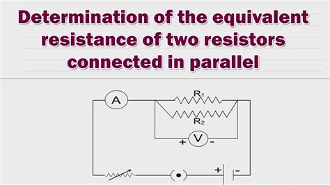 what is the equivalent resistance of two resistors connected in parallel