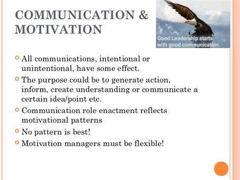 what is the example of motivation in function of communication