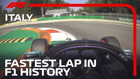 what is the fastest lap time in f1 history