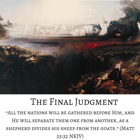 what is the final judgement in matthew 25