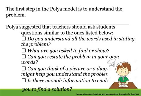 what is the first step in polya's problem solving strategy