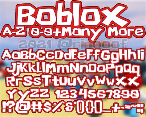 what is the font in roblox