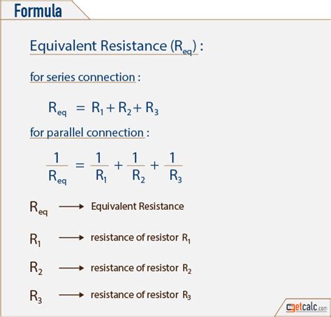 what is the formula for calculating the equivalent resistance of resistors in parallel