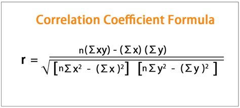what is the formula for finding correlation coefficient