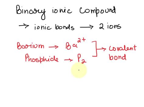 what is the formula for the ionic compound formed from barium and phosphorus