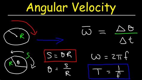 what is the formula to find angular velocity
