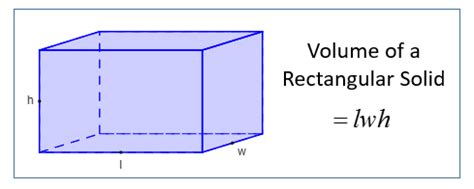 what is the formula to find the volume of a rectangular solid