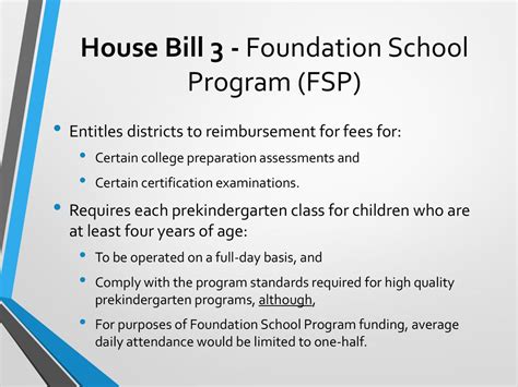 What Is The Foundation School Program