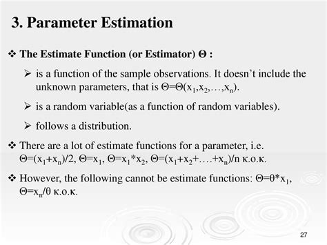 what is the function of an estimator