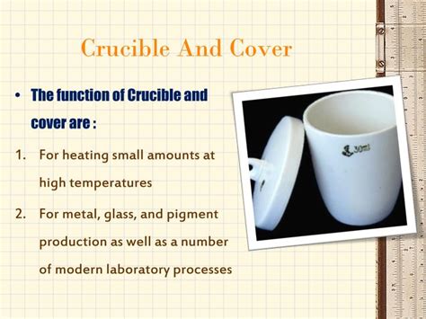 What Is The Function Of Crucible And Cover