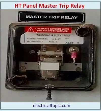 What Is The Function Of Master Trip Relay
