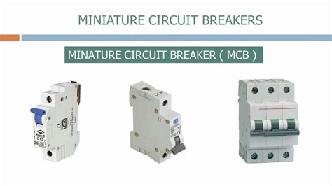 What Is The Function Of Miniature Circuit Breakers